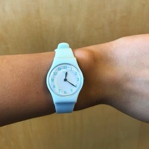 New With Box Swatch Watch - Light Aqua